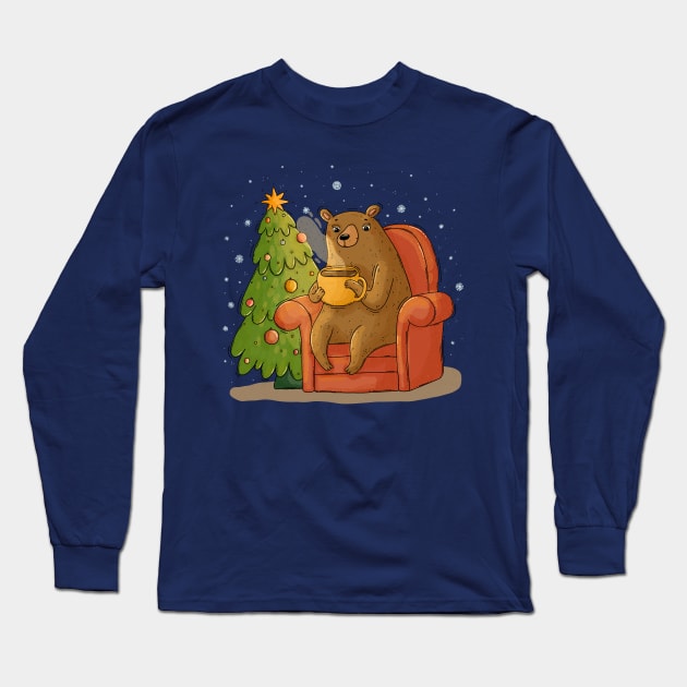 Winter Bear Long Sleeve T-Shirt by Tania Tania